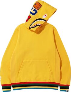 Худи BAPE Shark Line Rib Pullover Hoodie &apos;Yellow&apos;, желтый