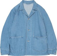Куртка nanamica Denim Jacket &apos;Indigo Bleach&apos;, синий