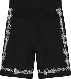 Брюки Givenchy Short Pants With Metalllic Embroideries &apos;Black&apos;, черный