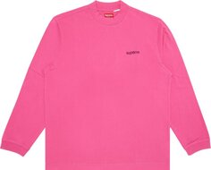 Лонгслив Supreme Mock Neck Long-Sleeve Top &apos;Bright Pink&apos;, розовый