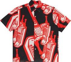 Рубашка Pre-Owned Maison Margiela Phone Print Short-Sleeve Shirt &apos;Black/Red&apos;, черный