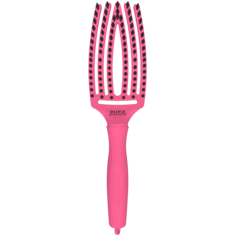 Olivia Garden Fingerbrush AMOUR средняя ярко-розовая расческа, 1 шт.