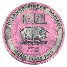 Reuzel Pink Grease Heavy Hold помада для волос экстрасильной фиксации, 340 г