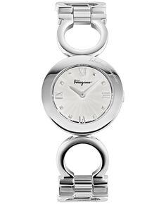 Женские швейцарские часы Gancino с браслетом из нержавеющей стали, 28 мм Salvatore Ferragamo
