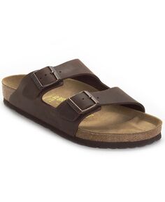 Мужские сандалии из промасленной кожи Arizona Essentials с двумя ремешками от Finish Line Birkenstock