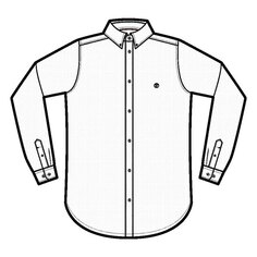 Рубашка с длинным рукавом Timberland Pleasant River Stretch Oxford Slim, белый