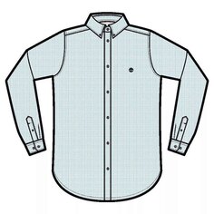Рубашка с длинным рукавом Timberland Pleasant River Stretch Oxford Slim, синий