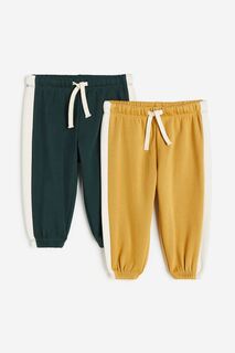 2-х хлопковые брюки-джоггеры H&amp;M H&M