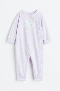 Хлопковая пижама с принтом H&amp;M H&M