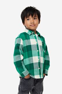 Хлопковая фланелевая рубашка H&amp;M H&M