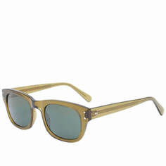 Солнцезащитные очки Moscot Nebb, зеленый/серый