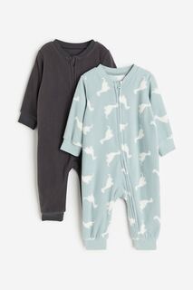 Двухсекционный флисовый комбинезон на молнии, пижама H&amp;M H&M