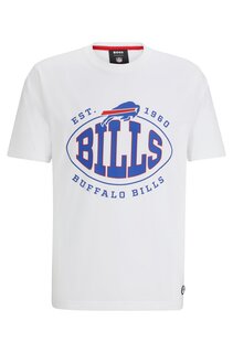 Футболка Boss X Nfl Stretch-cotton Collaborative Branding, Bills