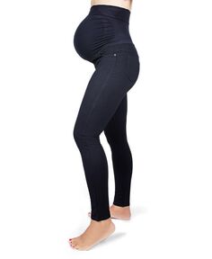 Женские поддерживающие леггинсы ponte для беременных MeMoi, черный