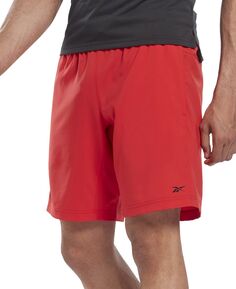 Мужские шорты Reebok Regular-Fit Moisture-Wicking 9 Drawstring, красный