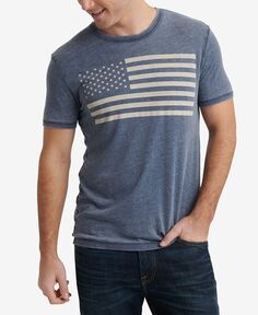 Мужская футболка с коротким рукавом с изображением флага сша и рисунком Lucky Brand, мульти