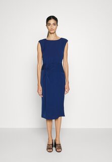 Элегантное платье прибрежного синего цвета DKNY, синий