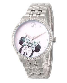 Женские серебряные часы-браслет Disney Minnie Mouse 40 мм ewatchfactory, серебро