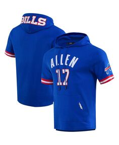 Мужская футболка с капюшоном Josh Allen Royal Buffalo Bills с именем и номером игрока Pro Standard