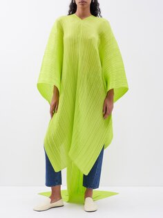 Платье технической вязки Pleats Please Issey Miyake, желтый