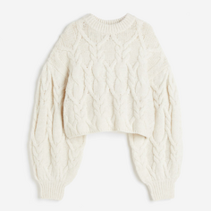 Свитер H&amp;M Cable-knit, белый H&M