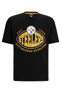 Футболка Boss X Nfl Stretch-cotton Collaborative Branding, Steelers