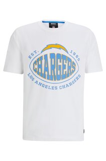Футболка Boss X Nfl Stretch-cotton Collaborative Branding, Chargers