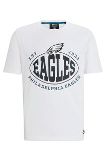 Футболка Boss X Nfl Stretch-cotton Collaborative Branding, Eagles