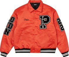 Куртка Palace Satin Varsity Jacket &apos;Orange&apos;, оранжевый