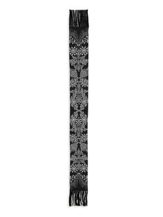 Шелковый шарф викторианской эпохи Alexander McQueen, черный