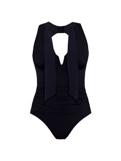 Цельный купальник Iiona с глубоким вырезом Magicsuit Swim, Plus Size, черный