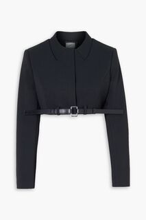 Укороченная тканая куртка с поясом COPERNI, черный