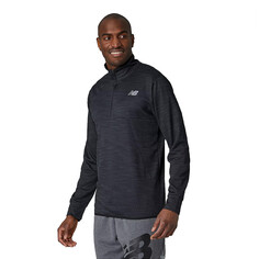 Спортивный топ New Balance Tenacity Quarter Zip, черный