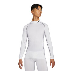 Спортивный топ Nike Pro Dri-FIT Tight Fit Long-Sleeve Mock, белый