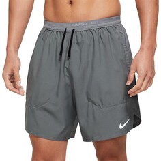 Шорты для бега Nike Dri-FIT Stride 2-in-1 7 Inchs, серый