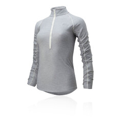 Спортивный топ New Balance Transform Half Zip Running, серый