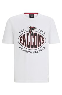 Футболка Boss X Nfl Stretch-cotton Collaborative Branding, Falcons