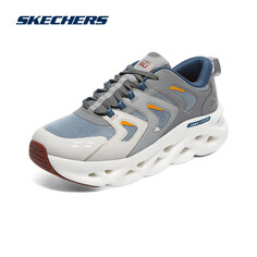 Кроссовки мужские на мягкой подошве Skechers для бега, серый/синий
