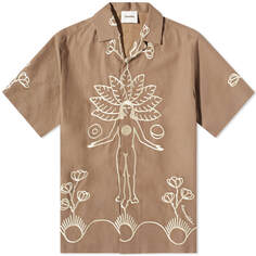 Рубашка Nanushka Bodil Graphic Vacation Shirt
