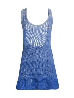 Вязаное мини-платье May с эффектом омбре Solid &amp; Striped, синий