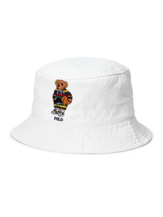 Панама-ведро Polo Bear Twill-Loft Polo Ralph Lauren, белый