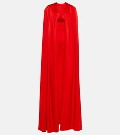 Платье Banks из крепа ALEX PERRY, красный