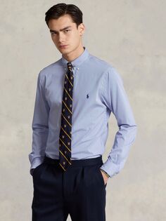 Рубашка в тонкую полоску из поплина Polo Ralph Lauren, синий/белый