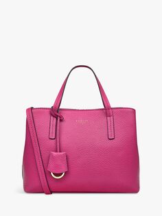 Сумка Radley Dukes Place из зернистой кожи среднего размера с молнией, цвет Cerise