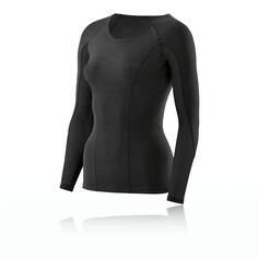 Спортивный топ Skins DNAmic Long Sleeve Compression, черный