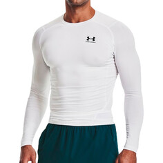 Спортивный топ Under Armour HeatGear Armour Compression Long Sleeve, белый