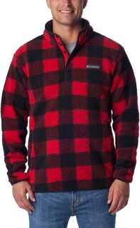 Флисовый пуловер Rugged Ridge II из шерпы — мужской Columbia, красный