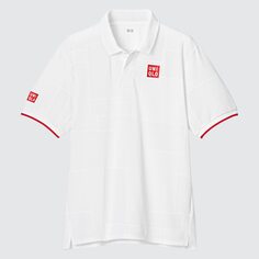 Рубашка поло DRY-EX Kei Nishikori London 2022 Uniqlo, белый