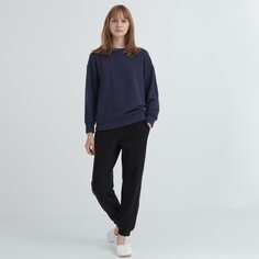 Ультраэластичный комплект из свитшота и штанов Uniqlo, темно-синий