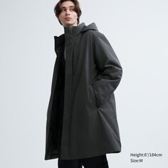 Гибридное пуховое пальто Uniqlo, темно-серый